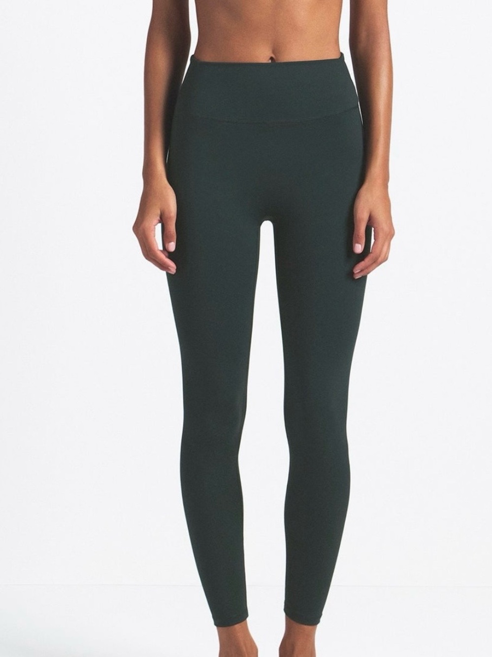 SKIMS Dark Teal Sports Bra & Legging Set - Picture 4 of 6